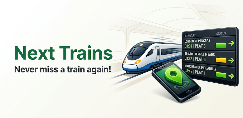 Next Trains App Interface