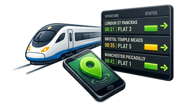 Next Trains App Interface